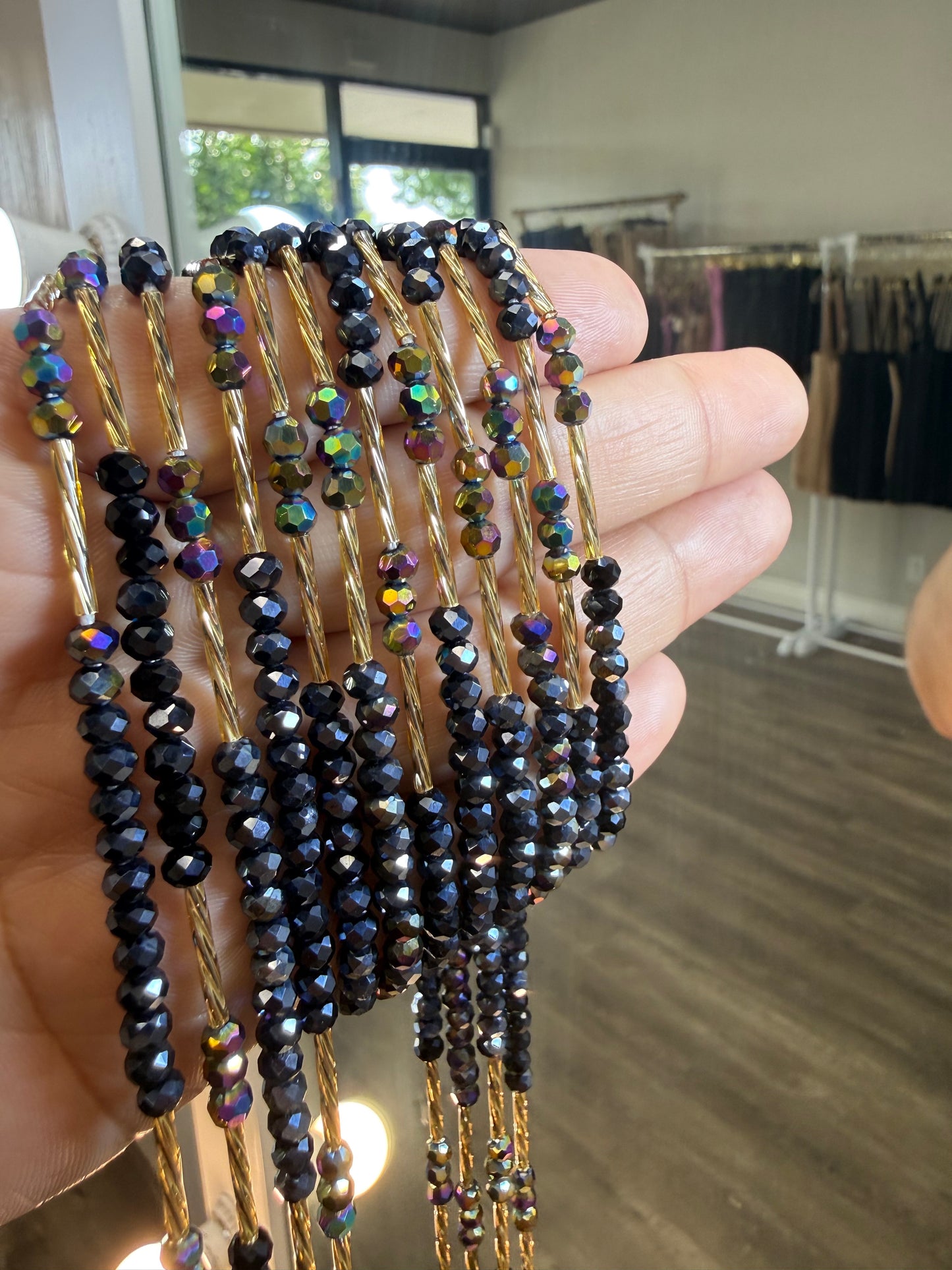 Black WAISTBEADS