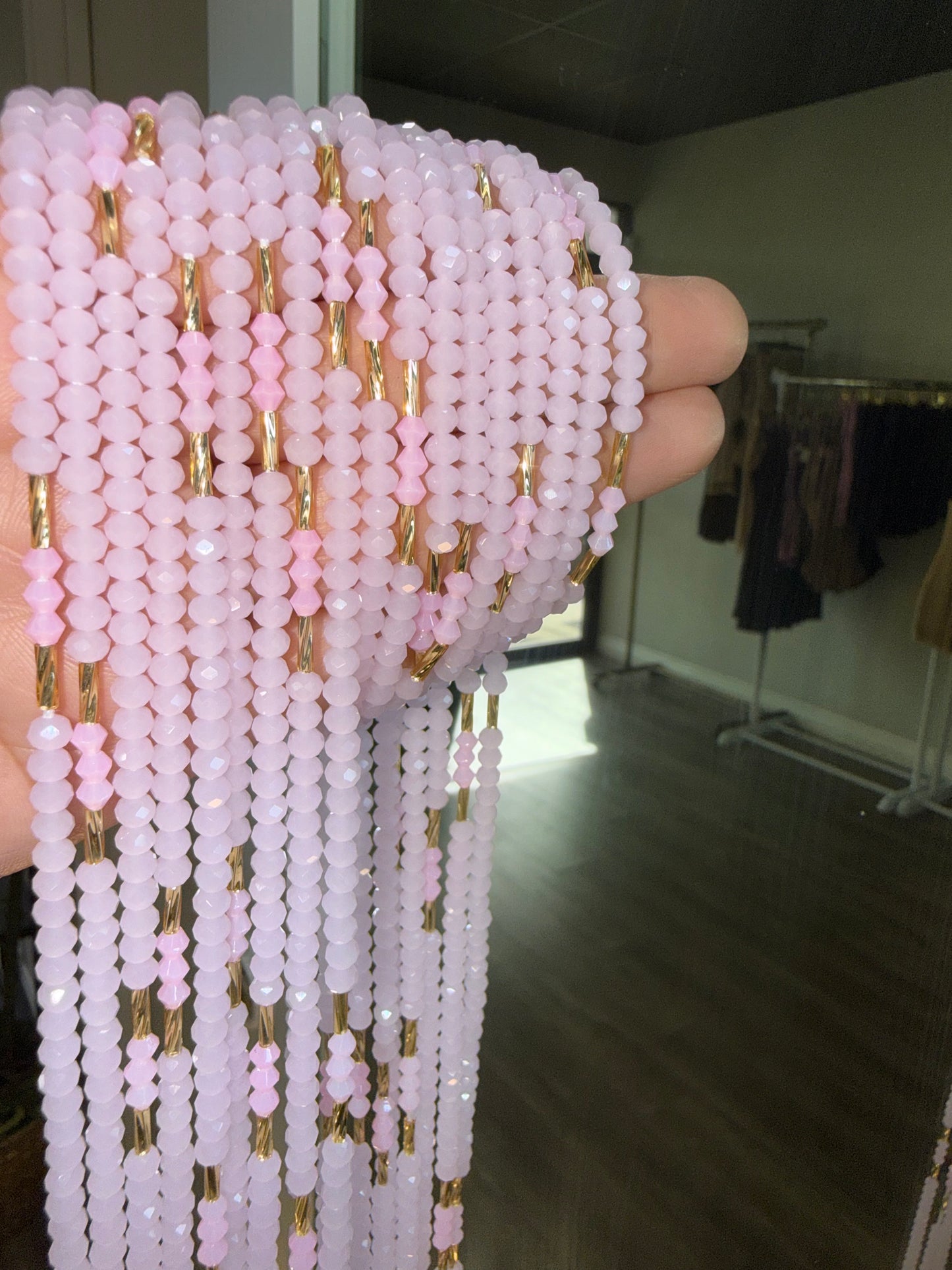 Pink waistbead
